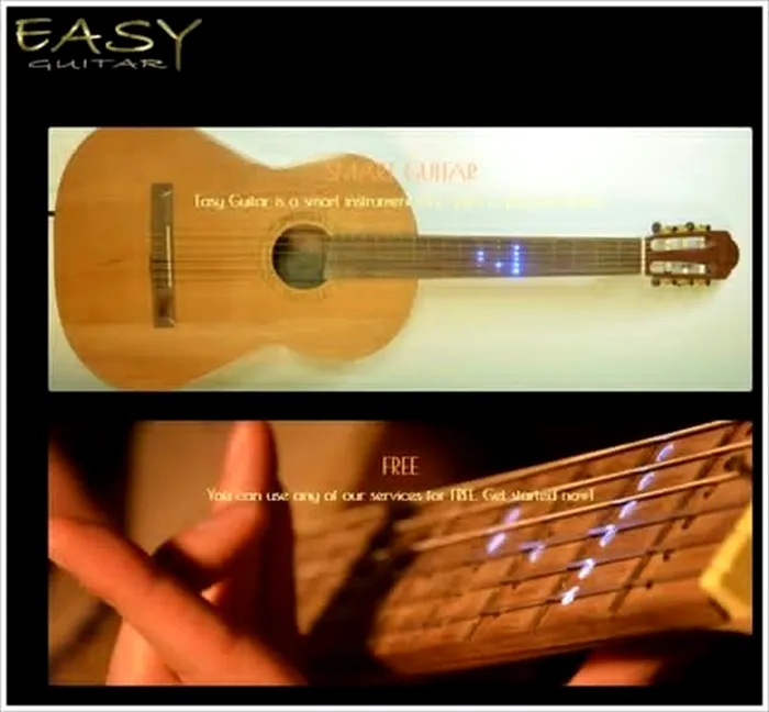 easy-guitar chitara LED-uri