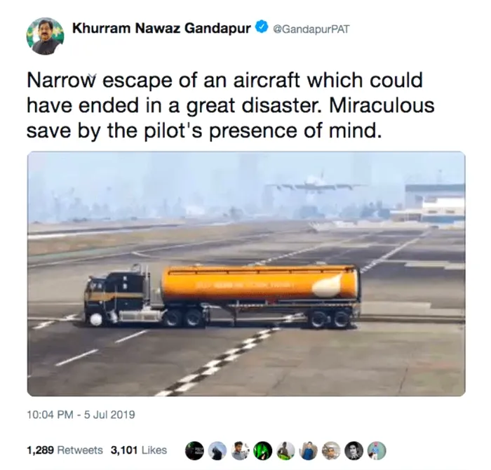 mesaj Twitter video GTA V politician
