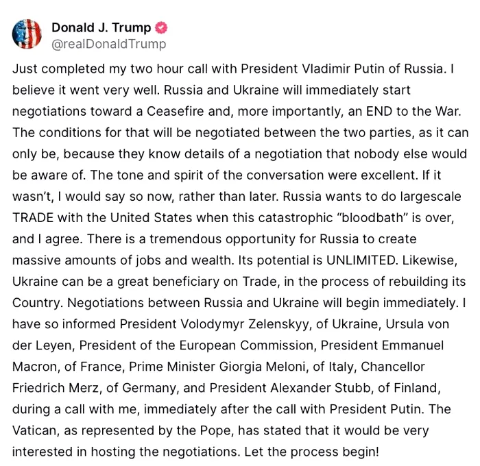 Mesaj TRUMP telefon Putin