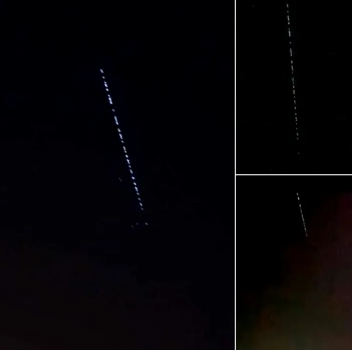 Aparitia de pe cerul Romaniei, in miez de noapte. Sute de romani au filmat momentul in care satelitii lui Elon Musk au traversat tara