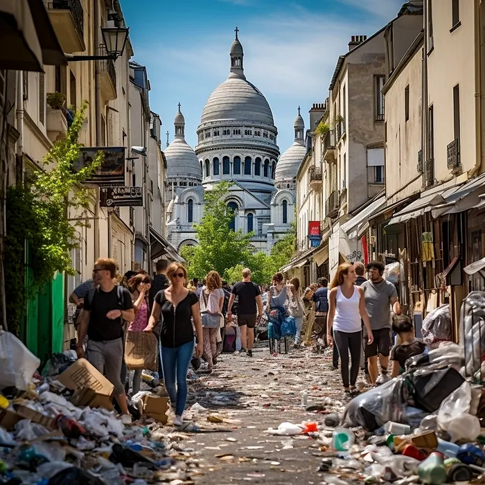 imagini-false-inteligenta-artificiala-paris-ingropat-in-gunoaie