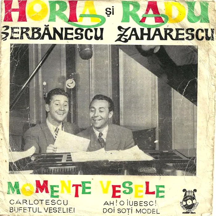 Afiș pentru spectacolul artiștilor Radu Zaharescu și Horia Șerbănescu. Foto arhivă Teatrul de Revistă Constantin Tănase