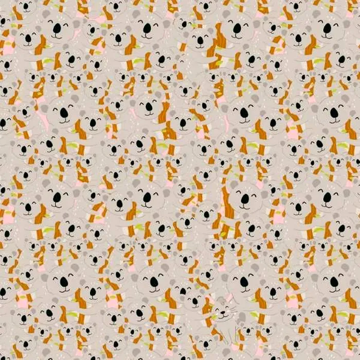 Un iepuraş se ascunde printre mulţi urşi koala, îl vezi? E cea mai simpatică iluzie optică