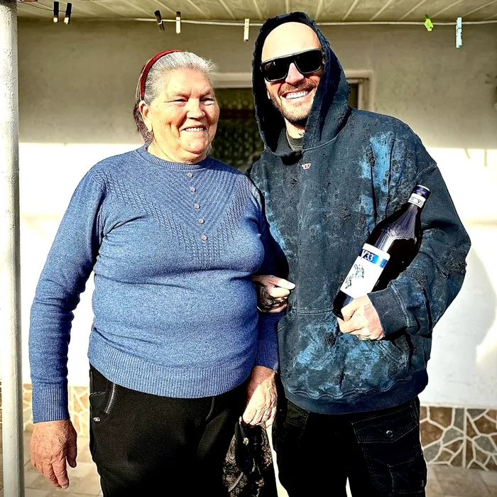 Cătălin Bordea și bunica lui