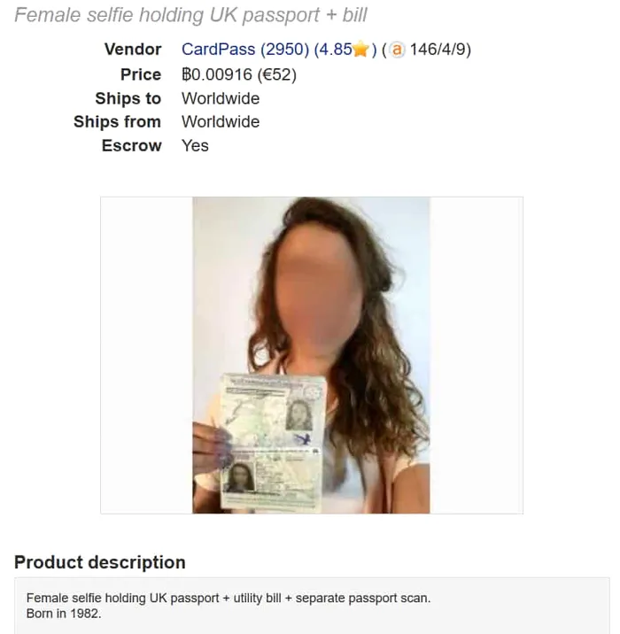 pasaport dark web
