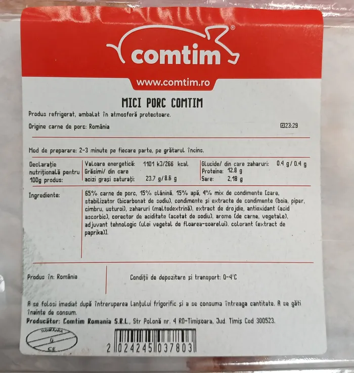 Ce contine carnea de mici vanduta in supermarketurile din Romania inainte de 1 Mai