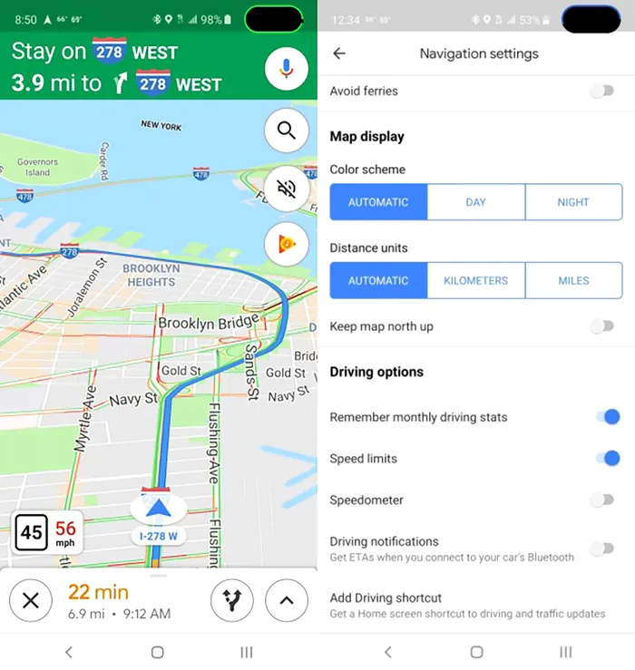 Google Maps update