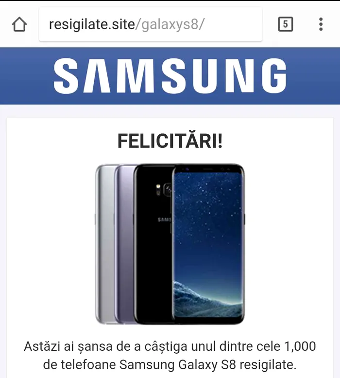 Teapa cu telefoane Samsung