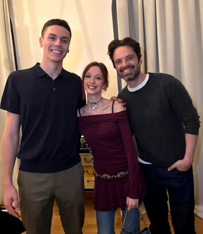 Reacția lui David Popovici, după ce s-a întâlnit cu Sebastian Stan