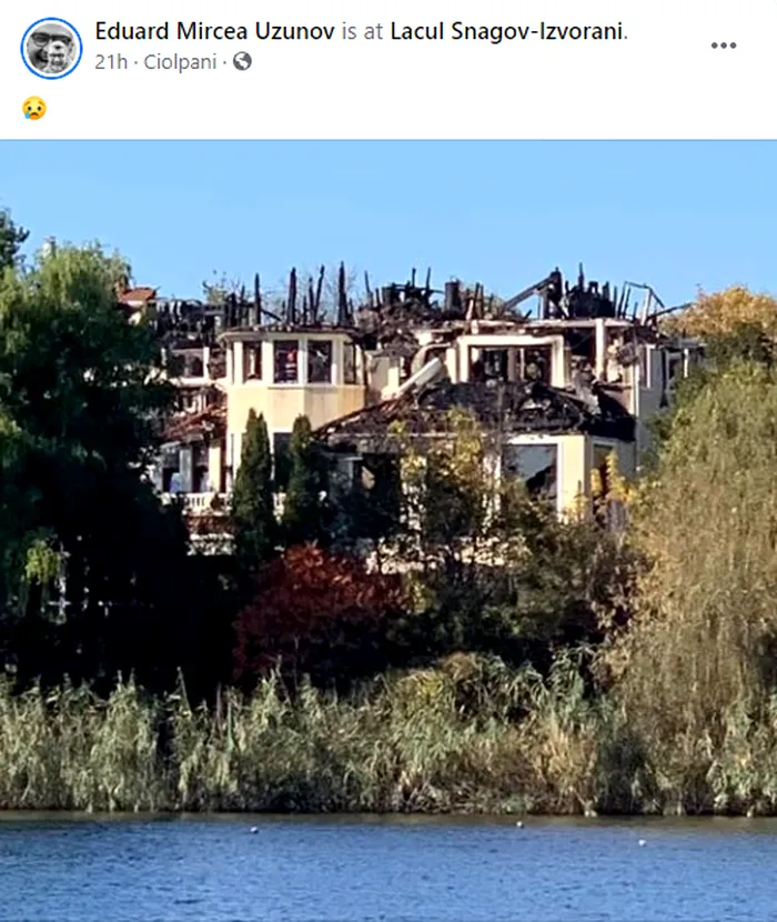 Vila din Izvorani, moram de moloz