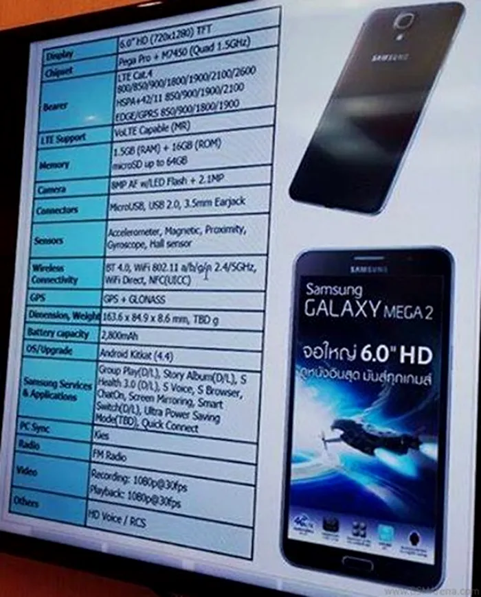 galaxy-mega-2-specifications