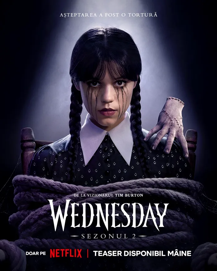 poster wednesday sezonul 2