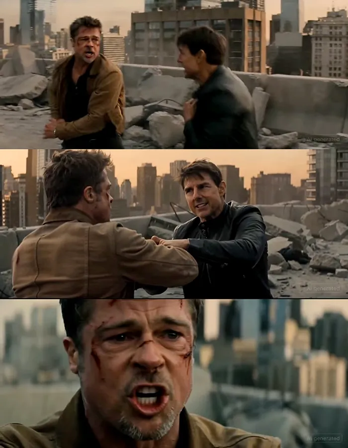 ByteDance video Tom Vruise si Brad Pitt