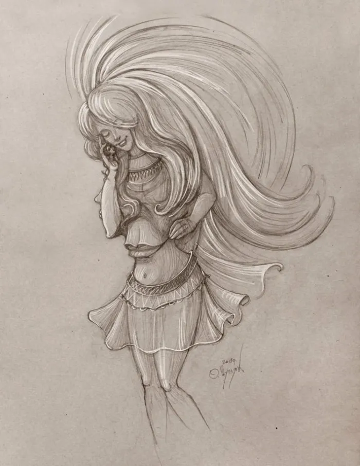 Iluzia optică a unui artist ucrainean pe care o rezolvă doar geniile. Găsești cele 4 femei din imagine