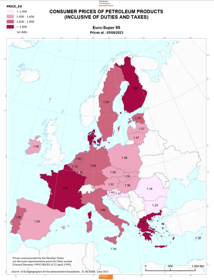 preturi benzina motorina UE