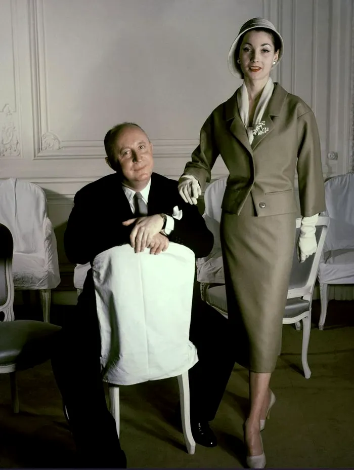 Românca Mitza Bricard si marele creator de modă Christian Dior. Foto Pinterest