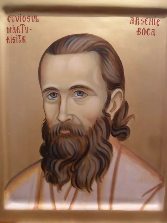 Icoană cu Arsenie Boca.