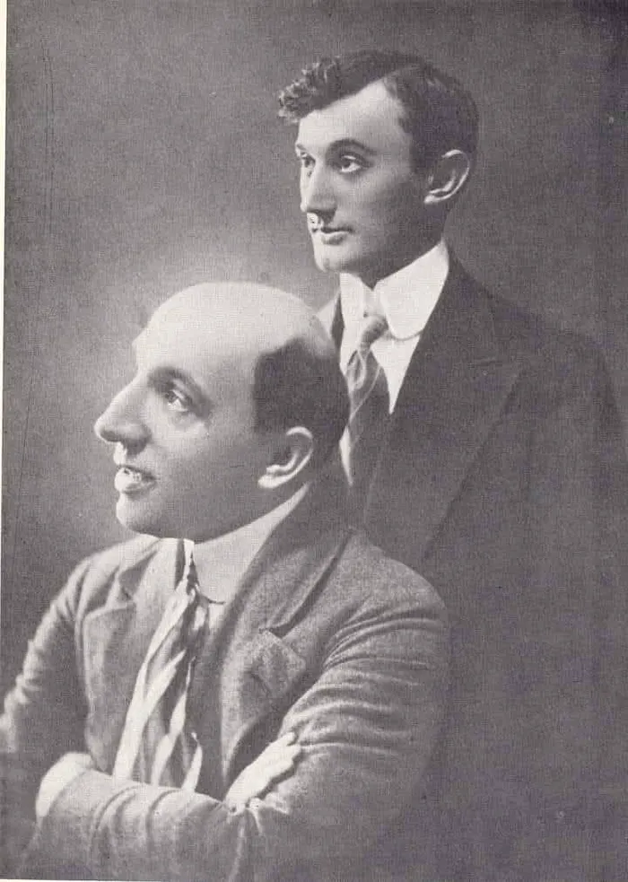 Actorii Casimir Belcot și Constantin Tănase. Foto arhivă Teatrul de Revistă Constantin Tănase