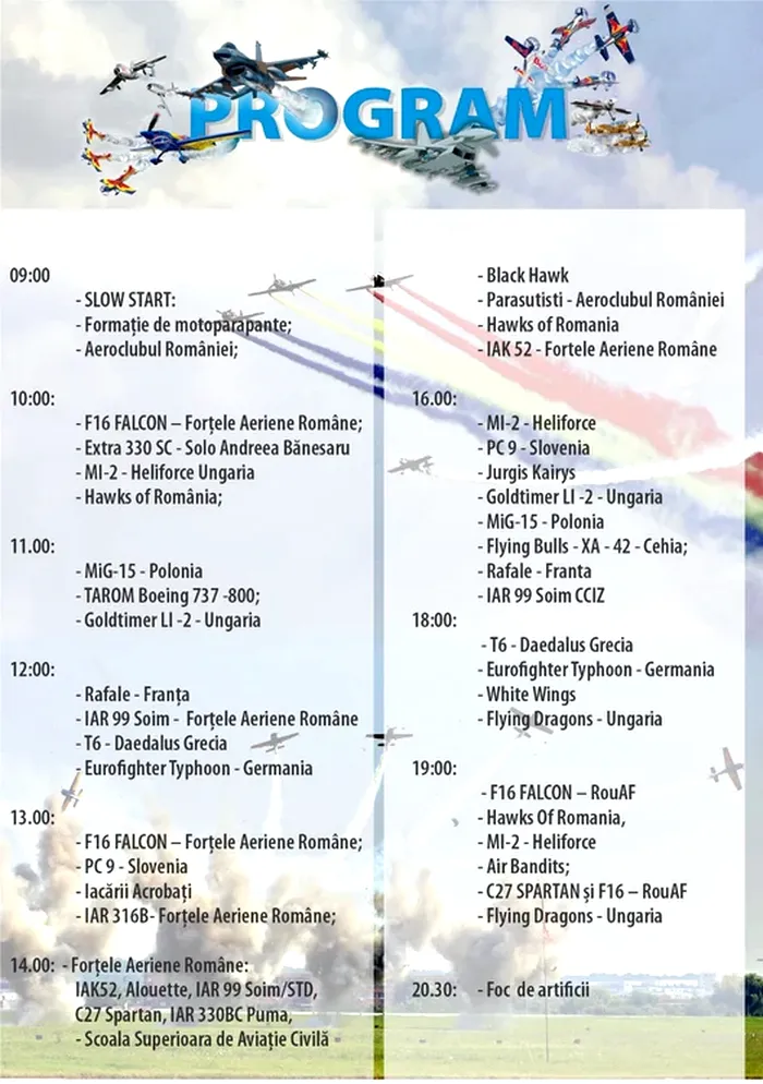 Când se desfășoară BIAS 2024. Programul complet pentru cel mai mare show aviatic din România