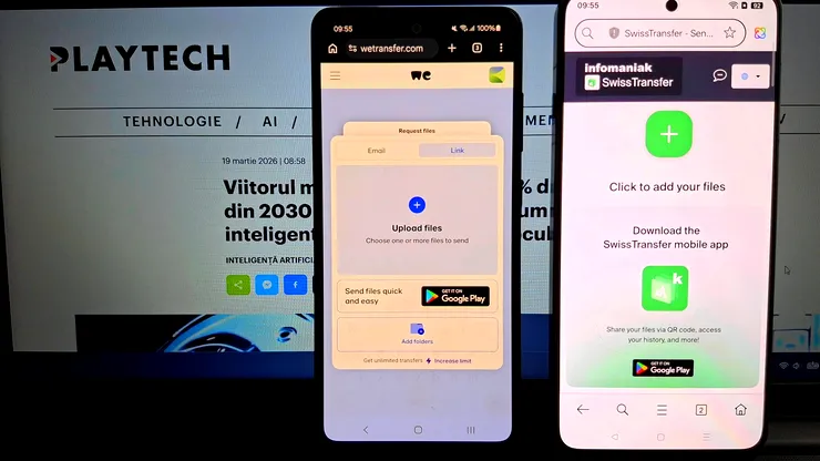 Alternativa la WeTransfer: așa trimiți până la 50 GB de date dintr-un singur  foc VIDEO