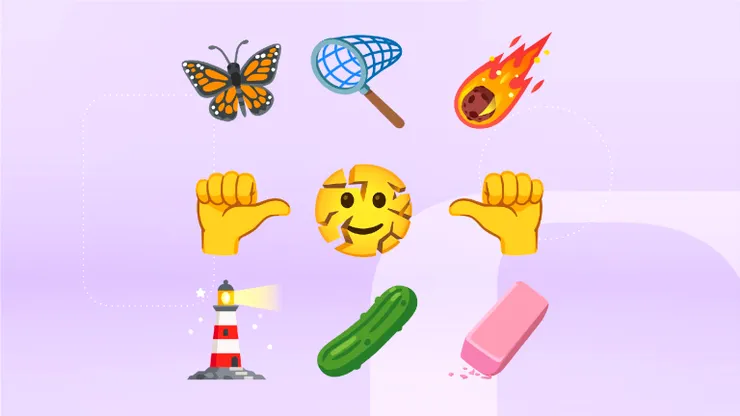 Castravetele murat vine pe telefon și amenință supremația vinetelor. Cele nouă emoji aprobate pentru 2027