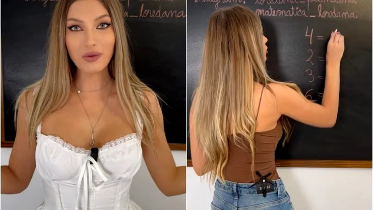 Cea mai frumoasă profă de mate din România, virală pe internet. Loredana este din Iaşi şi dă lecţii gratuite elevilor din toată ţara. Foto